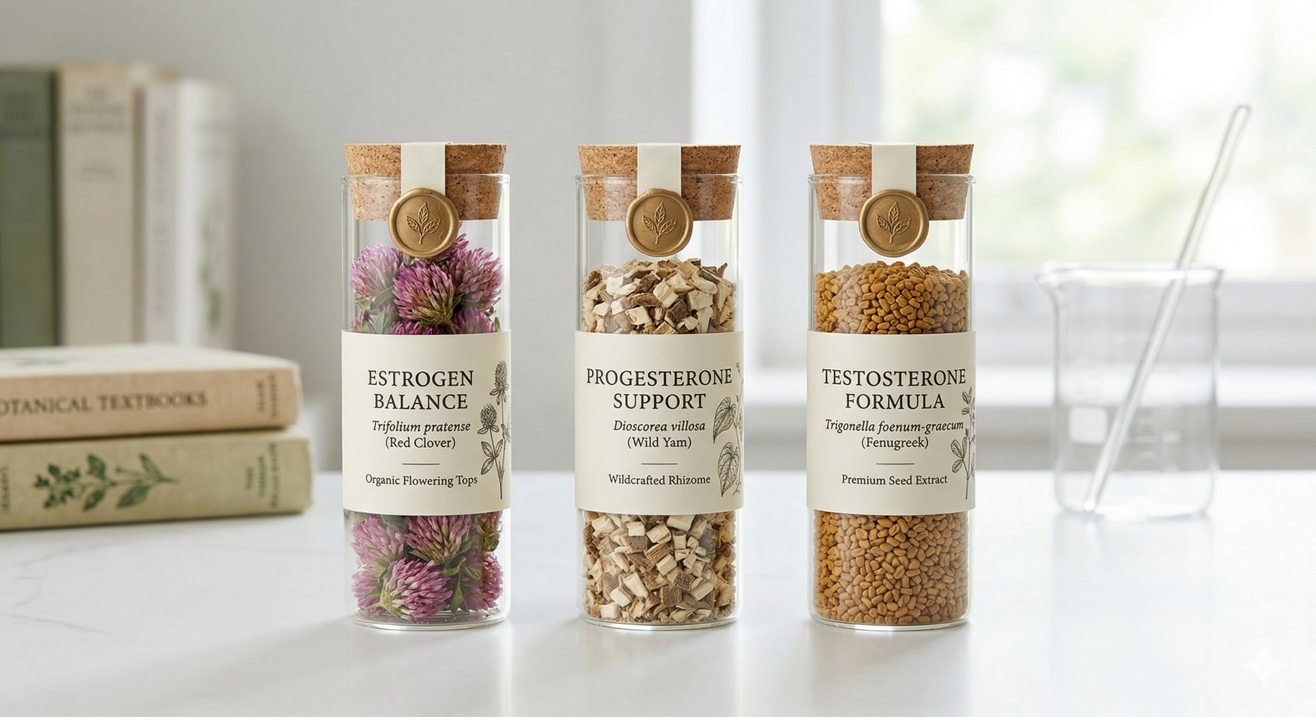 Natural botanical hormone ingredients